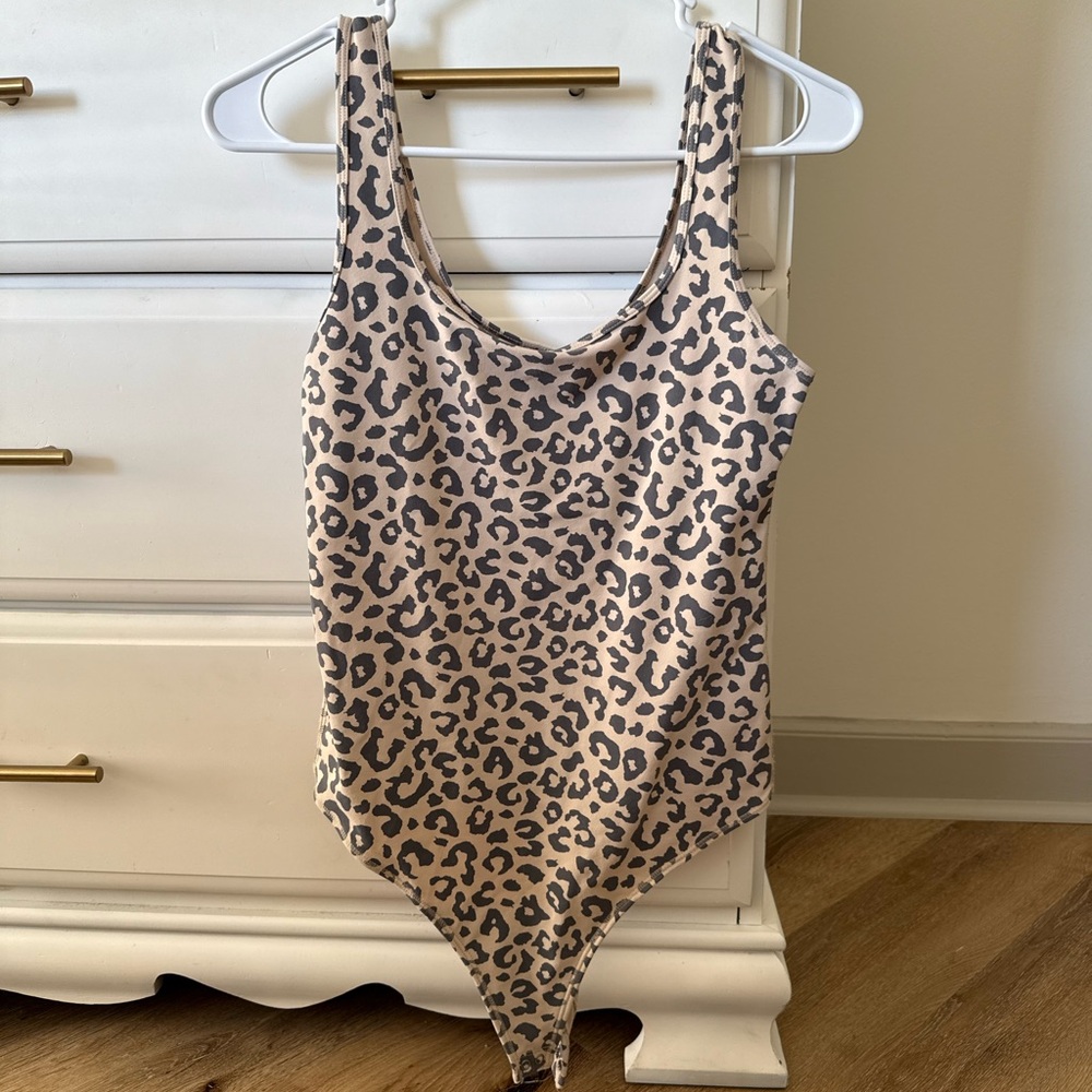 Abercrombie Leopard Print Bodysuit - M